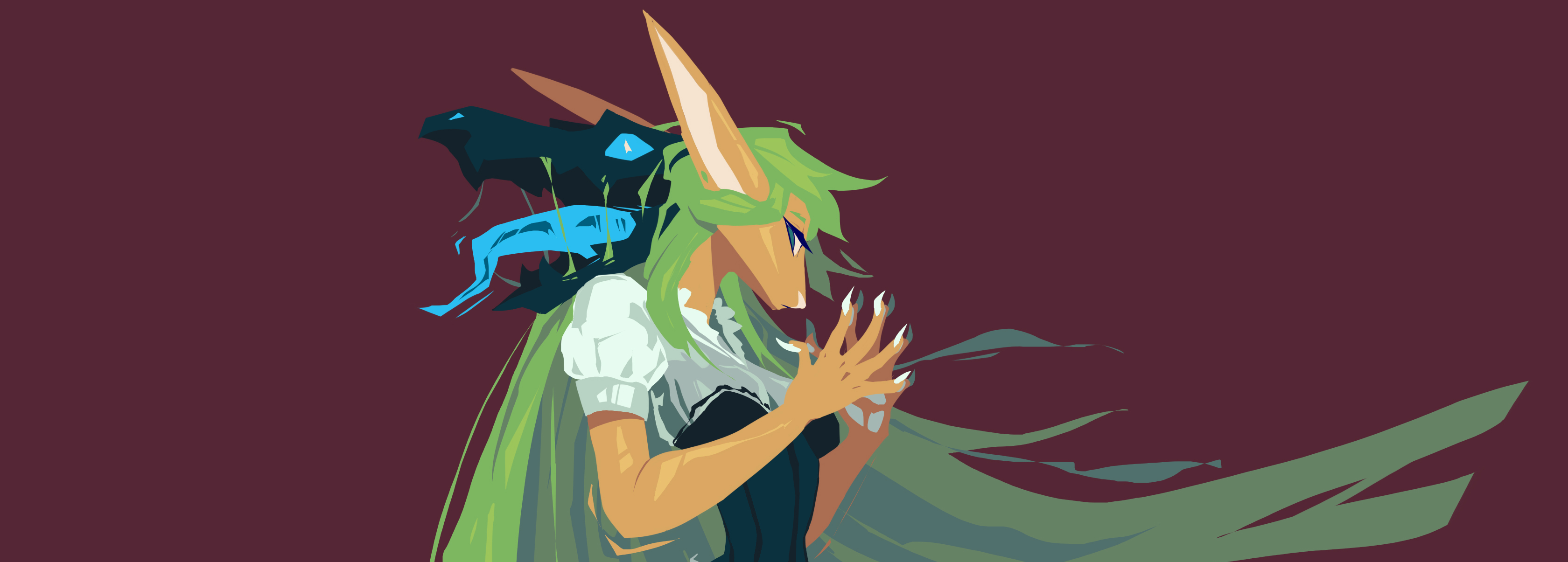 digital illustration of my anthro character Elva.
